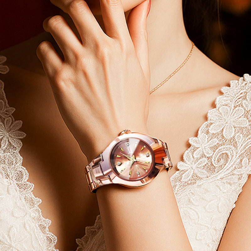 🔥50% DE DESCUENTO EN OFERTA RELÁMPAGO | Elegante reloj de cuarzo impermeable para mujer