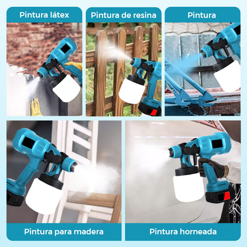 🔥 Pulverizador de pintura eléctrico inalámbrico