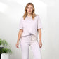 Conjunto de Dos Piezas para Mujer, Top Chic y Pantalón a Juego