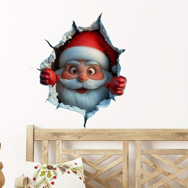 🎄Rebajas de Navidad 50 % de descuento🎅Adhesivos creativos para la pared con motivos navideños