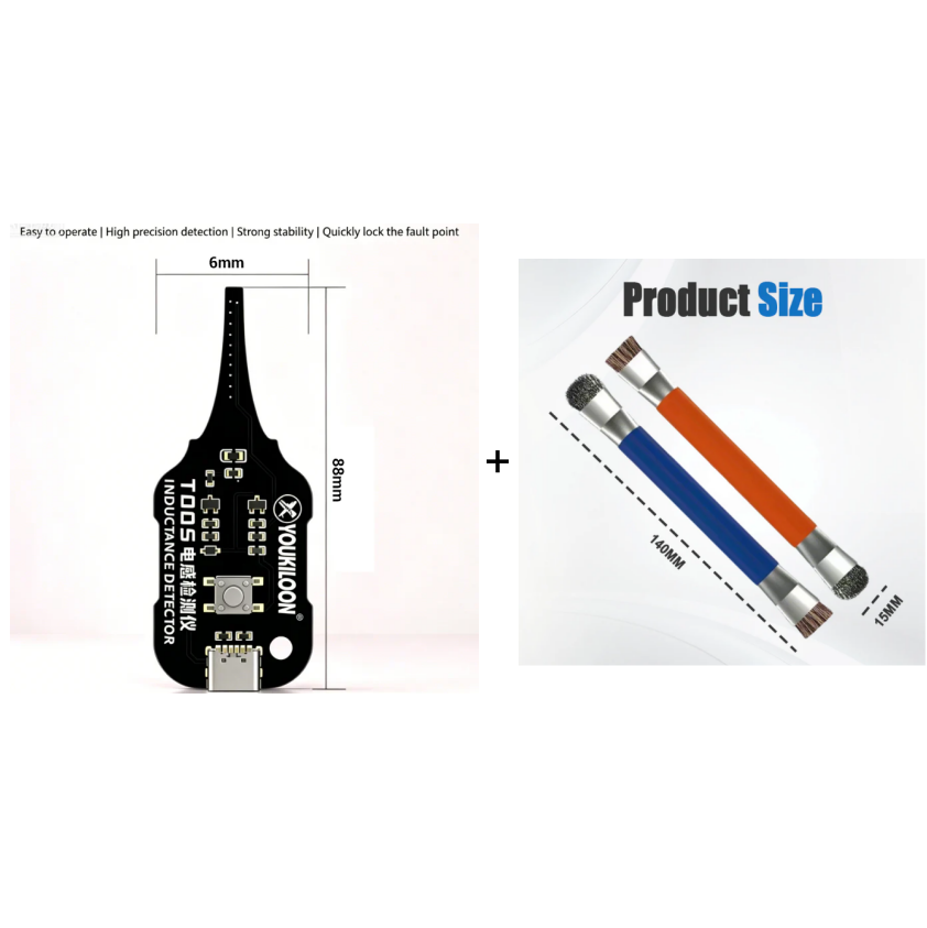⏳🔥¡50% DE DESCUENTO POR TIEMPO LIMITADO! ⏰📙⚙️ Probador de inductores en circuito: simplicidad de un botón, indicador claro. Diagnóstico rápido y sin contacto. Imprescindible para la reparación de productos electrónicos.