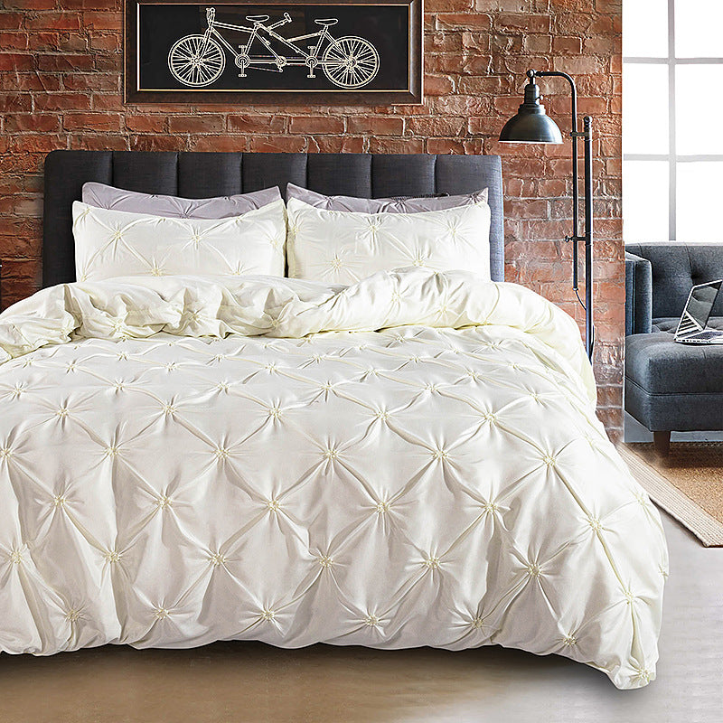 🎁2026 New Arrivals 50% OFF💥Bedsure Soft Pintuck Duvet Set