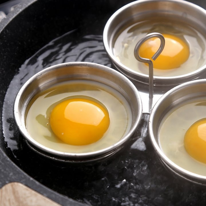 🎁 ¡REBAJAS CALIENTES 50% DE DESCUENTO! 🥚 Cocina de huevos de acero inoxidable 304 – Modelo premium de calidad alimentaria, marco resistente para moldes y fácil de desmoldar ✨