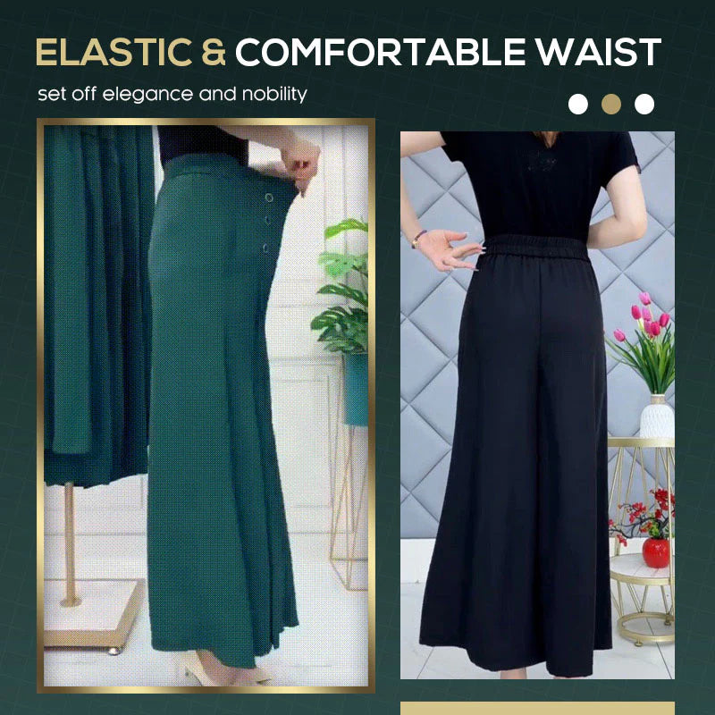 🔥 ¡50% DE DESCUENTO! Pantalones Anchos Plisados – Cómodos, Elegantes y Súper Frescos ✨👖