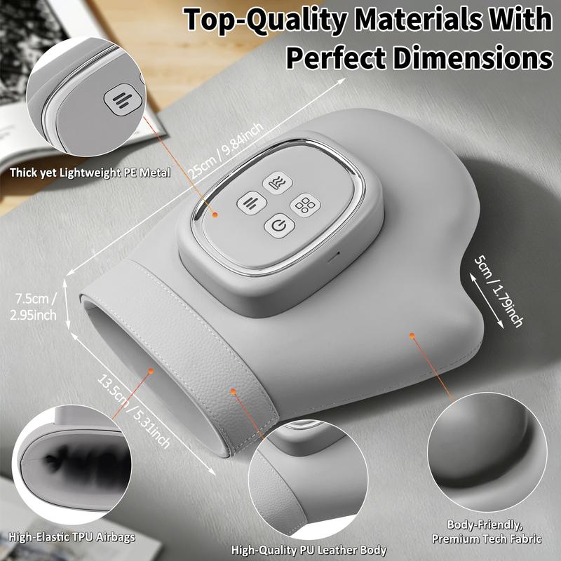 🖐️💆 Masajeador de Mano y Muñeca – ¡50% de Descuento! Compresión de Aire, 3 Modos, 5 Niveles de Intensidad, Temporizador Automático – Apto para Diestros y Zurdos 🔋