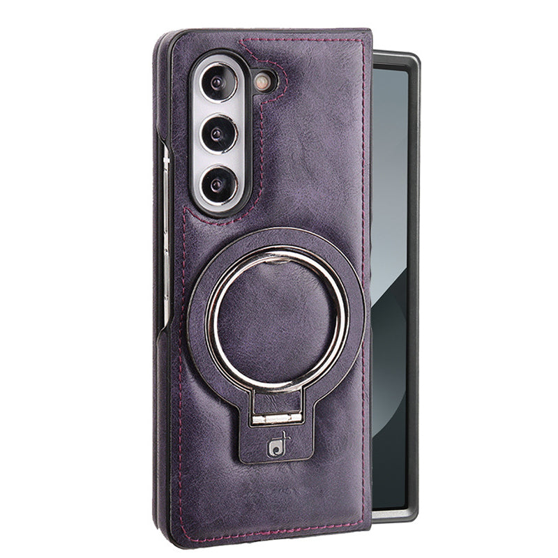 Funda magnética de cuero PU de lujo con soporte para Samsung Z Fold & Z Flip