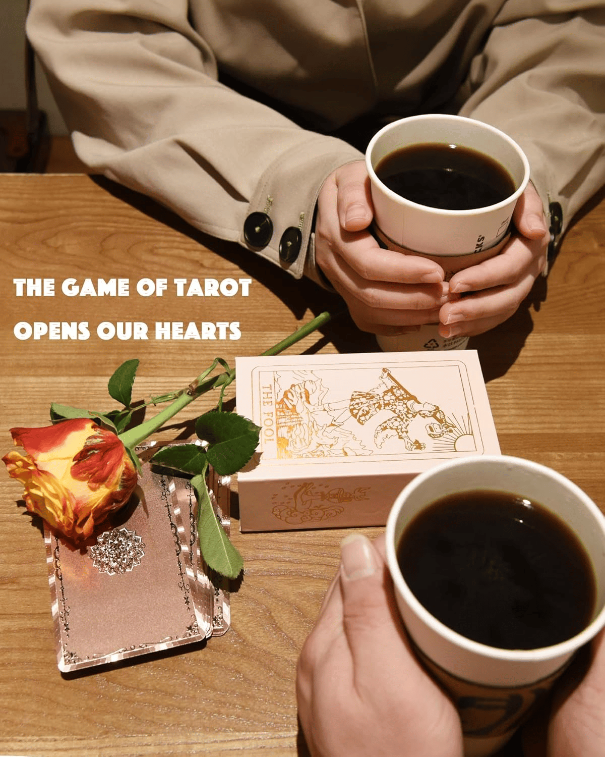 ✨Baraja de tarot Witchy Cauldron en oro rosa con libro guía🔮