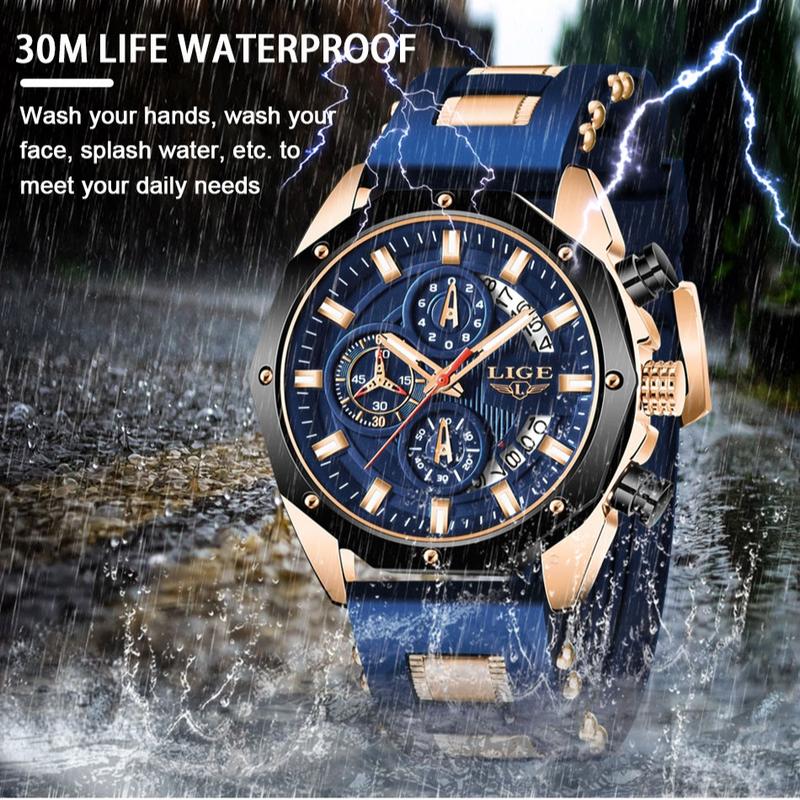 ⏳🔥¡50 % DE DESCUENTO POR TIEMPO LIMITADO! ⏰ ⌚ 💪 Reloj de Cuarzo Deportivo Impermeable para Hombre – Función cronógrafo, duradero y resistente al agua – Perfecto para deportes, viajes y uso diario 🏃‍♂️