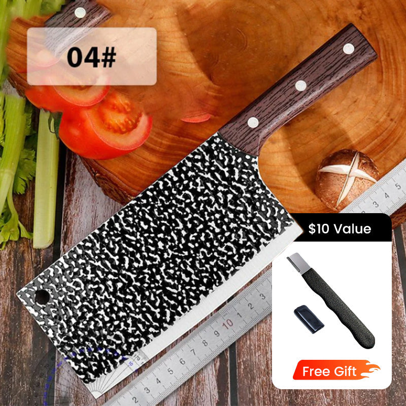 ✨ Cuchillo de Chef de Acero de Alto Carbono Forjado — Afilado, Duradero, Resistente al Óxido y Versátil para Cualquier Cocina! ✨