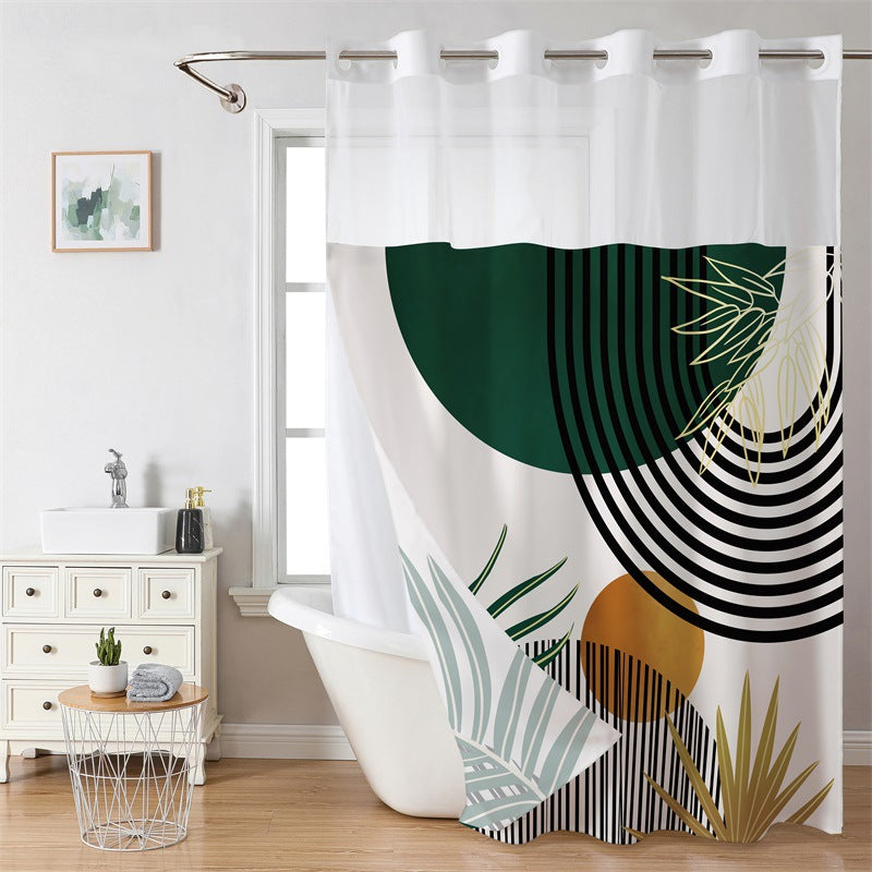 ⏳🔥¡50 % DE DESCUENTO POR TIEMPO LIMITADO! ⏰ 🚿 Cortina de ducha con diseño de waffle – textura elegante, resistente al agua y fácil de mantener | Renueva tu baño con estilo y funcionalidad