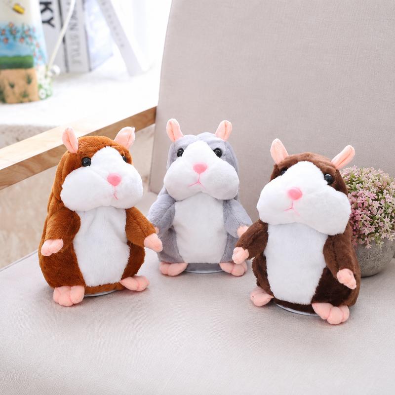 Peluche de Hámster Parlante – Repite lo que Dices con Movimiento de Cabeza