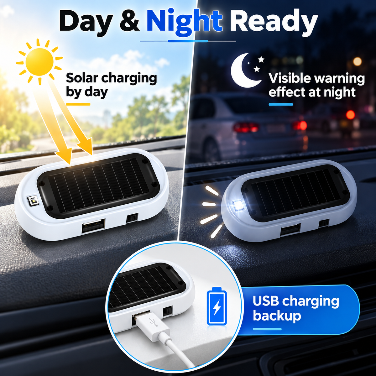 ⏳ Oferta por tiempo limitado ⏰ Luz LED solar antirrobo compacta