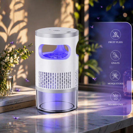 🦟 ¡50% de descuento AHORA! 🔇 Cortador de insectos LED para interiores – Trampa de luz UV biónica y luz nocturna – Silencioso y seguro para el dormitorio – Eliminador 💡 de mosquitos sin químicos