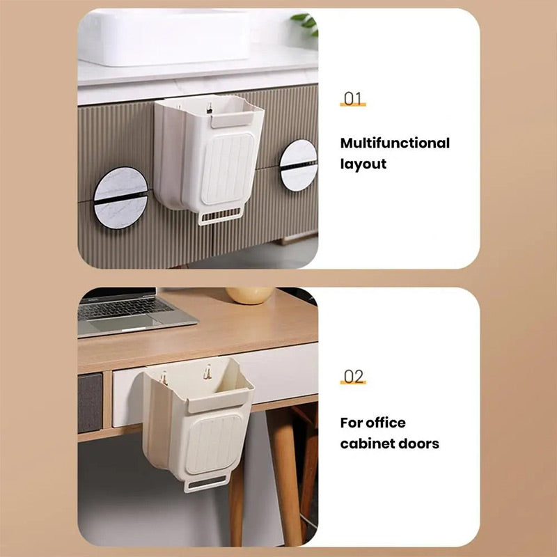 ⏳🔥¡50 % DE DESCUENTO POR TIEMPO LIMITADO! ⏰ Cubo de basura plegable y colgante multiusos para la cocina
