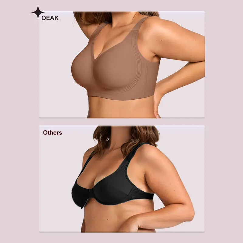 👙 Sostén de Mujer Sin Costuras de Cobertura Total y Sin Aro