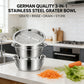 🎉 Oferta 2026 · Conjunto de cocina 3 en 1 de acero inoxidable · Rallador · Escurridor y bol