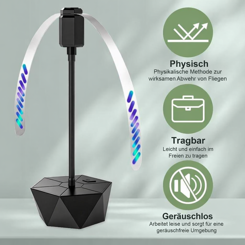 🔥¡Oferta por tiempo limitado 50% de descuento!🌀Ventilador de mesa repelente de moscas🔇