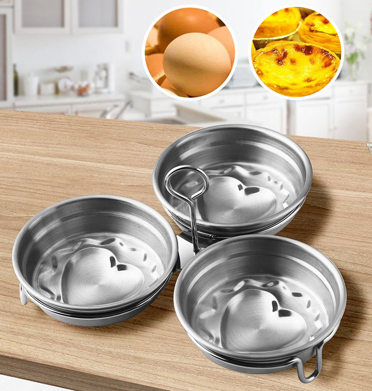 🎁 ¡REBAJAS CALIENTES 50% DE DESCUENTO! 🥚 Cocina de huevos de acero inoxidable 304 – Modelo premium de calidad alimentaria, marco resistente para moldes y fácil de desmoldar ✨