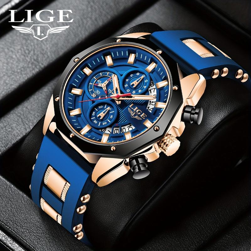 ⏳🔥¡50 % DE DESCUENTO POR TIEMPO LIMITADO! ⏰ ⌚ 💪 Reloj de Cuarzo Deportivo Impermeable para Hombre – Función cronógrafo, duradero y resistente al agua – Perfecto para deportes, viajes y uso diario 🏃‍♂️