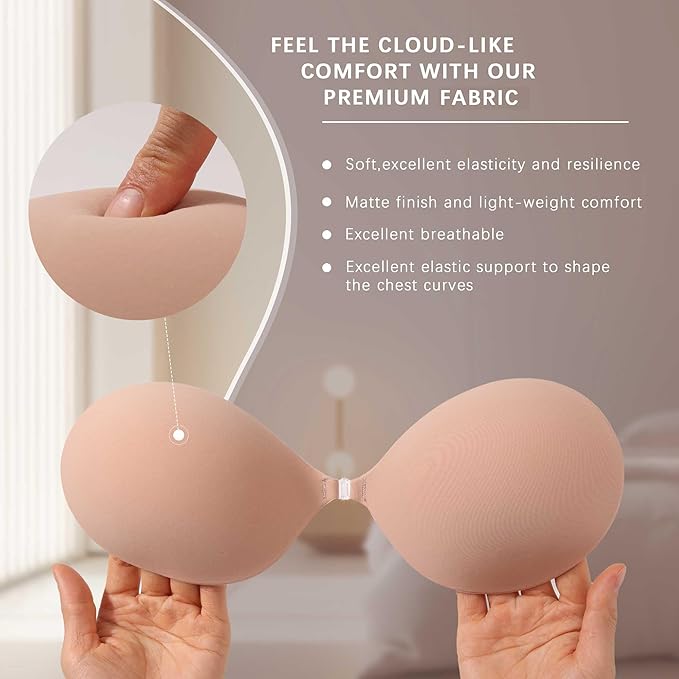 🔥 ¡Compra 1 y llévate 1 gratis! Precio: ¡solo $18.99! 🔥💥 Sujetador adhesivo mágico con relleno – realza tu busto en segundos ✨