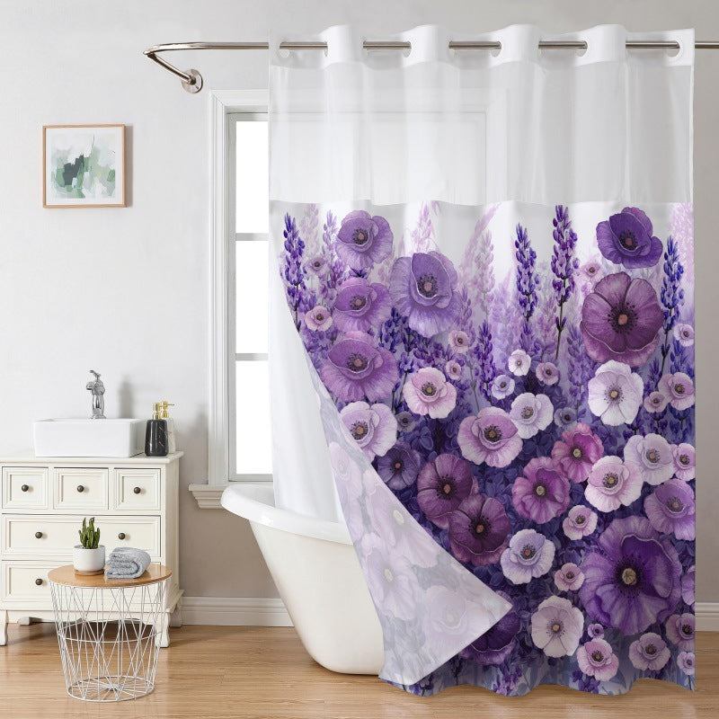 ⏳🔥¡50 % DE DESCUENTO POR TIEMPO LIMITADO! ⏰ 🚿 Cortina de ducha con diseño de waffle – textura elegante, resistente al agua y fácil de mantener | Renueva tu baño con estilo y funcionalidad