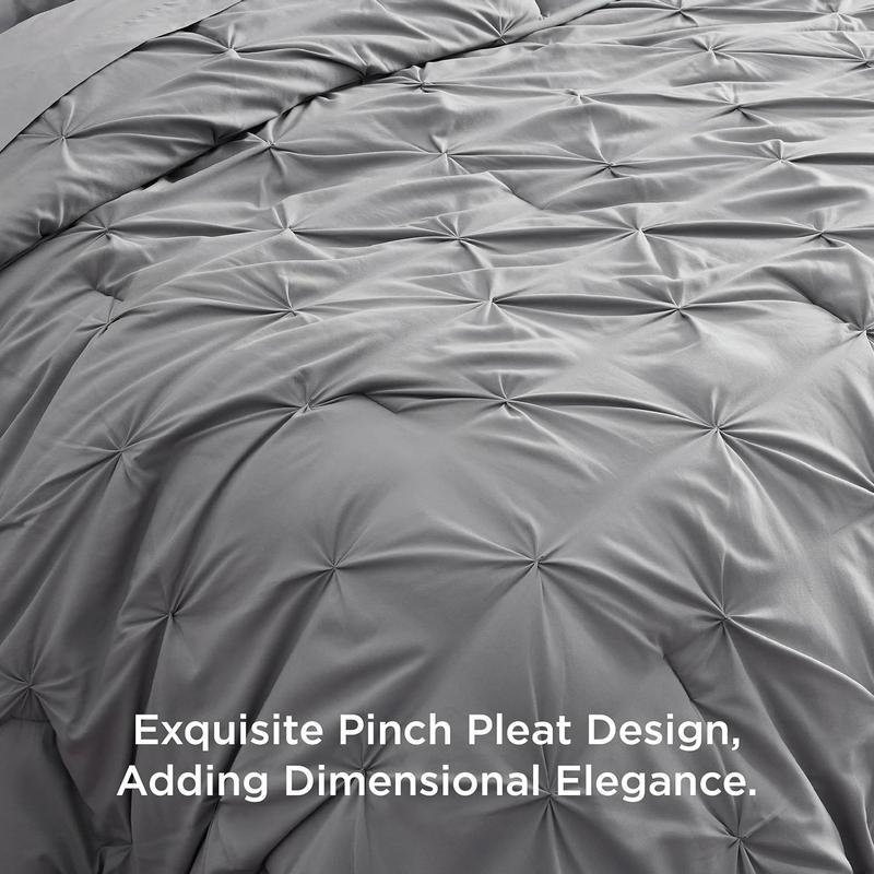🎁2026 New Arrivals 50% OFF💥Bedsure Soft Pintuck Duvet Set