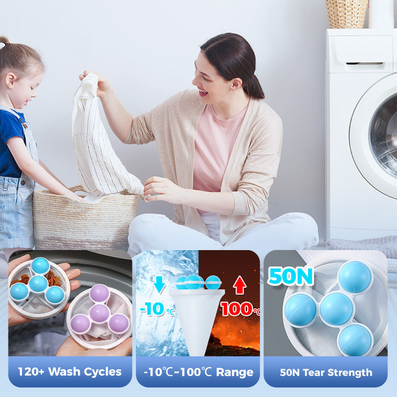 🥳2026 HOT SALE🥳💞50K+ SOLD!🧺🧼 BUY 1 GET 2 FREE! Floating Lint Mesh Bag – Catches hair & lint, reusable, protects washing machine & drain. 🚿✨