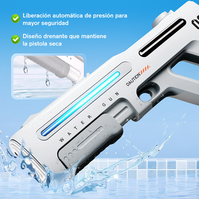 Chorro de agua eléctrico de largo alcance con LED