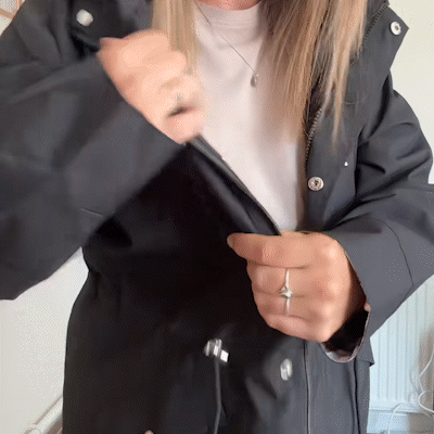 Chaquetas Casual de Color Sólido, Impermeables y Cortavientos con Capucha