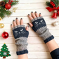 🎁COMPRA 1 Y LLÉVATE 1 GRATIS🐱Guantes Tejidos Sin Dedos con Motivo de Gato
