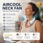 ⏳🔥¡50 % DE DESCUENTO POR TIEMPO LIMITADO! ⏰ Ventilador de Cuello con Aire Acondicionado – Ultrasilencioso, rotación 360°, 3 velocidades. Refrigeración manos libres, larga batería. ¡Esencial para el verano! 😎🌬️