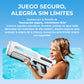 Chorro de agua eléctrico de largo alcance con LED