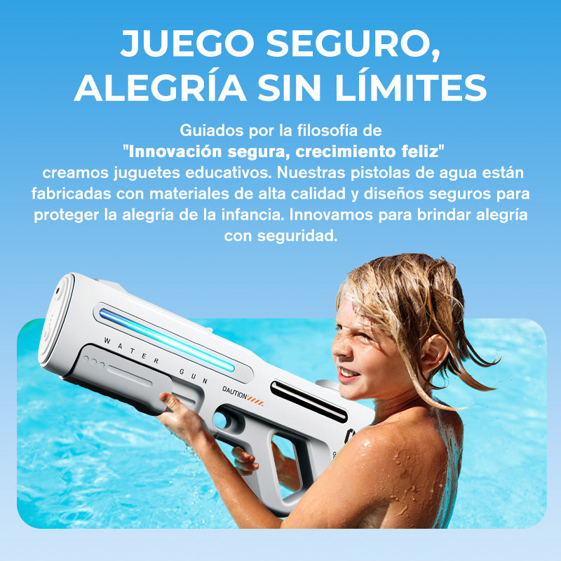 Chorro de agua eléctrico de largo alcance con LED