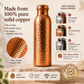 ❤️Frescura de Verano 50% Off!💧Botella de Agua Premium de Cobre Sólido 100% – Sin Plástico e Inspirada en el Ayurveda