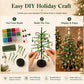 🎄✨ Kit DIY para Árbol de Navidad con Cuentas – 🎅 Crea tu propia decoración navideña que brilla con magia 💡
