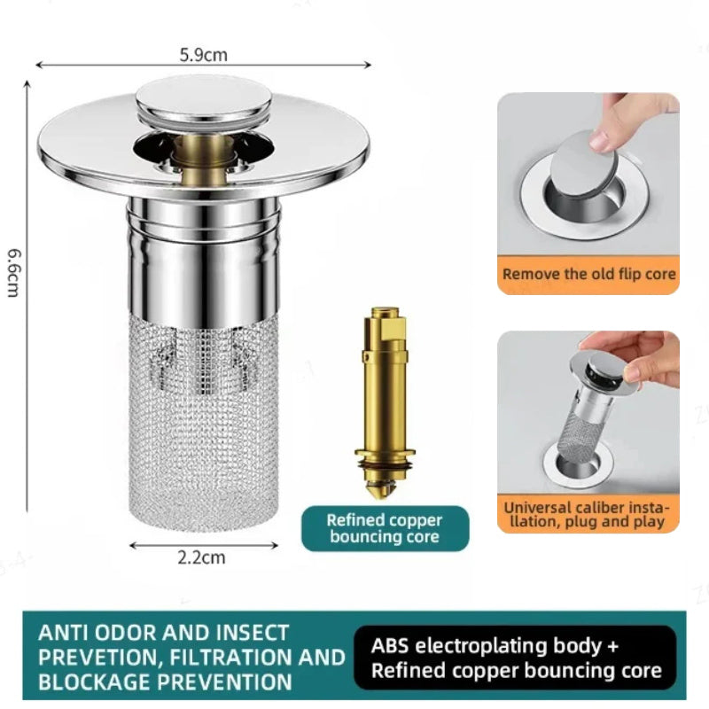 ⏳🔥¡50 % DE DESCUENTO POR TIEMPO LIMITADO! ⏰ 🛠️✨ Filtro de Drenaje de Piso de Acero Inoxidable – Durable y Fácil de Limpiar 🔧
