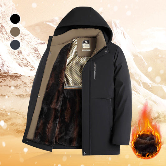 ✨Oferta especial para Navidad💖Parka con capucha térmica para hombre
