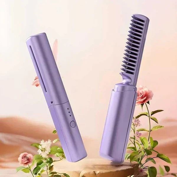 ⏳Oferta por tiempo limitado⏰ 49% de descuento💇‍♀️Peine alisador de cabello inalámbrico portátil (🎁Peine alisador de cabello en forma de V)