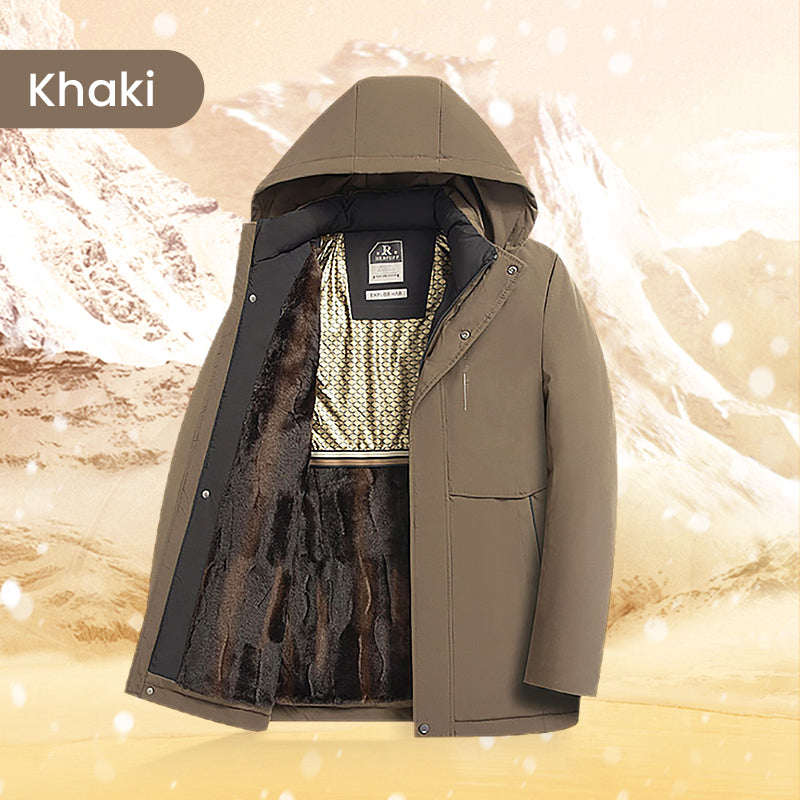 ✨Oferta especial para Navidad💖Parka con capucha térmica para hombre