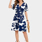 💃Oferta de Verano 2026 49% DESCUENTO🌈Vestido de Verano Sexy para Mujer con Mangas con Volantes, Escote en V Floral y Bolsillos