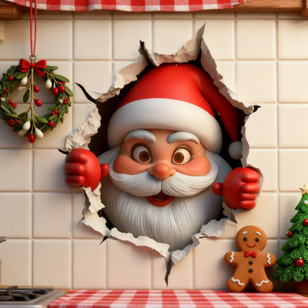 🎄Rebajas de Navidad 50 % de descuento🎅Adhesivos creativos para la pared con motivos navideños