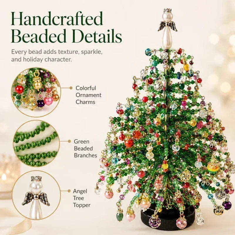 🎄✨ Kit DIY para Árbol de Navidad con Cuentas – 🎅 Crea tu propia decoración navideña que brilla con magia 💡