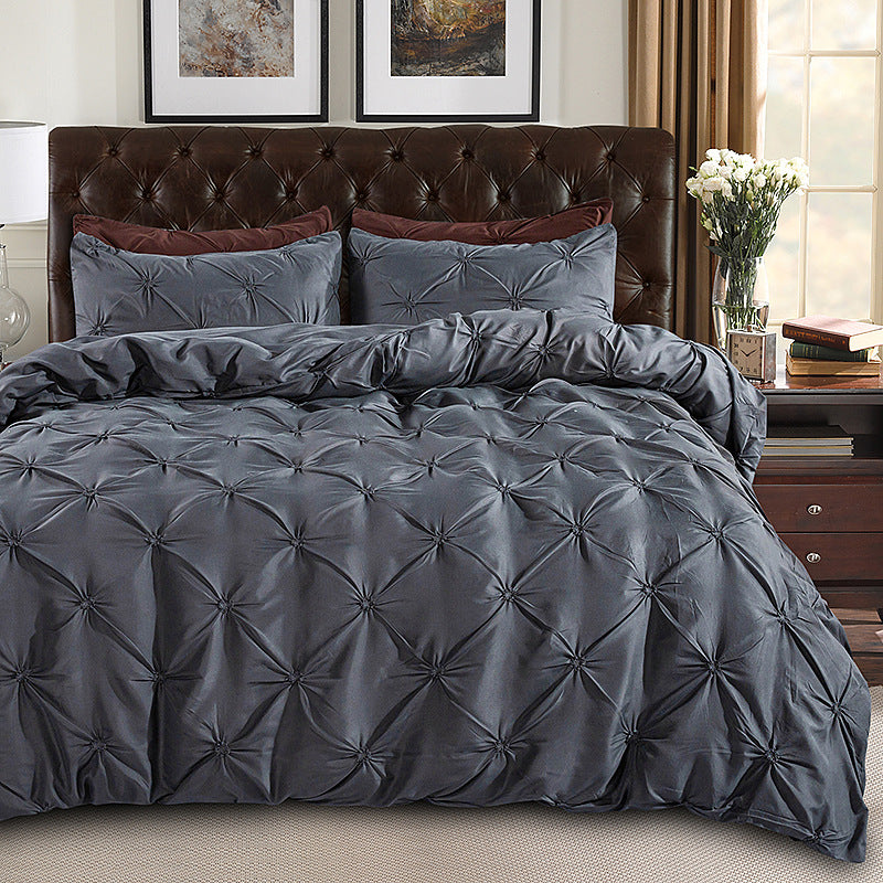 🎁2026 New Arrivals 50% OFF💥Bedsure Soft Pintuck Duvet Set