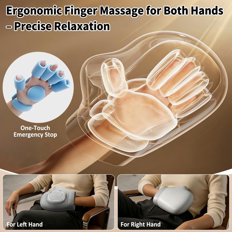 🖐️💆 Masajeador de Mano y Muñeca – ¡50% de Descuento! Compresión de Aire, 3 Modos, 5 Niveles de Intensidad, Temporizador Automático – Apto para Diestros y Zurdos 🔋