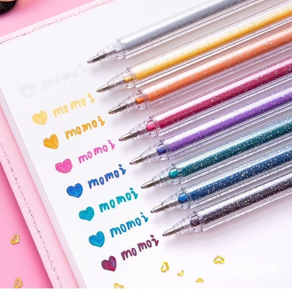 ✨¡Más de 80.000 unidades vendidas! 🎁 Set de bolígrafos de gel con purpurina – Escritura fluida 🎨