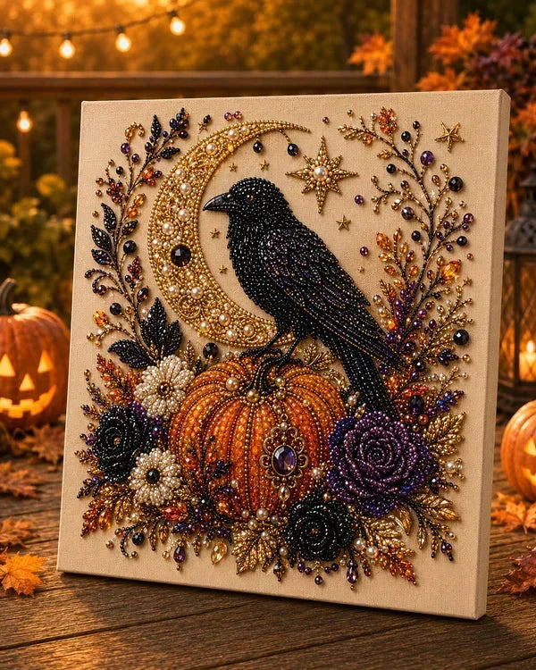 🎃Kit DIY de Pintura con Perlas de Halloween – Crea una Decoración Mágica y Adorable para tu Hogar 👻💎