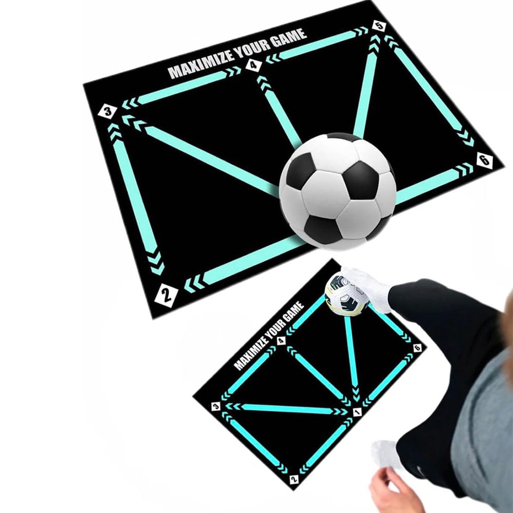 💖💖50% de DESCUENTO ⚽🎯Tapete de entrenamiento de fútbol antideslizante y silencioso para todos los niveles.