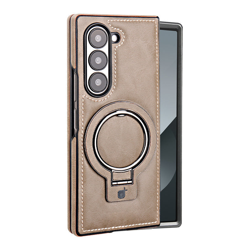Funda magnética de cuero PU de lujo con soporte para Samsung Z Fold & Z Flip