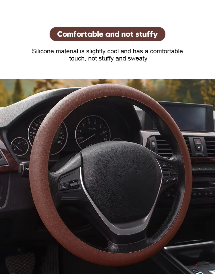 🎁 ¡Oferta imperdible! 49% de descuento en la funda de silicona para volante de coche para todas las estaciones.