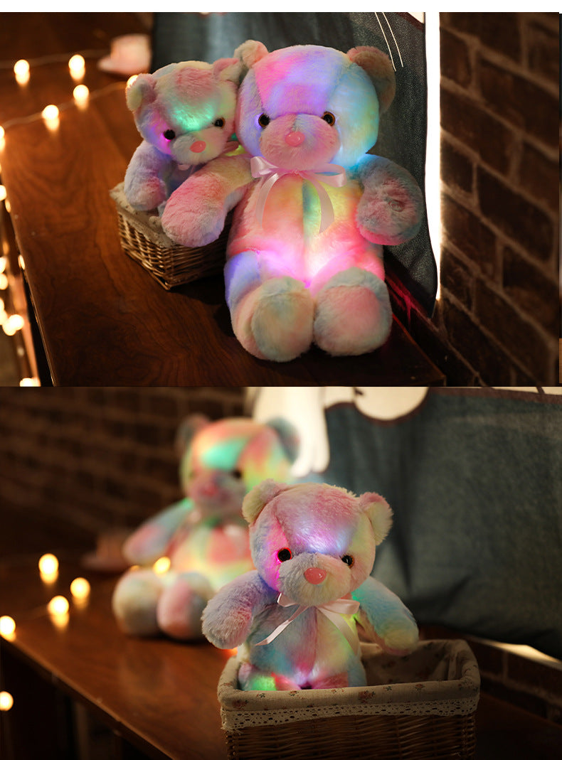 ⏳Descuento del 50 % por tiempo limitado⏰Osito de peluche, luz LED de colores, peluches🌈🧸